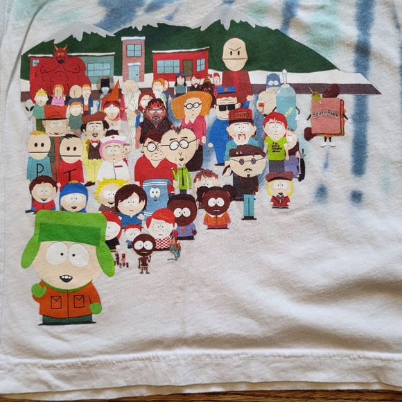 South Park Opening Huf Tie Dye T-shirt Entire Cast 2017 Comedy Central Large - Picture 6 of 6